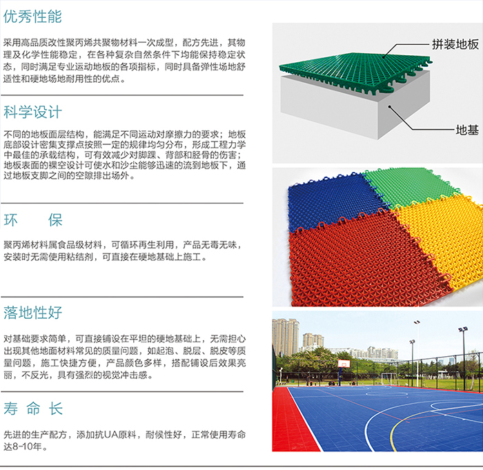 米兰健身器材-悬浮拼装运动球场